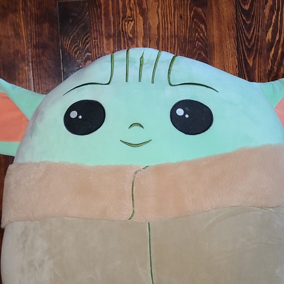 HUGE RARE Star Wars Baby Yoda Grogu Squishmallow - Picture 3 of 8